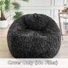 LIFEREVO Fluffy Faux Fur Bean Bag Chair Cover (No Filler),