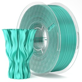 ELEGOO Silk PLA Filament 1.75mm Mint Green 1KG, Shiny 3D Printer Filament Dimensional Accuracy +/- 0.02mm, 1kg Spool(2.2lbs) Fits for Most FDM 3D Printers
