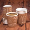 200 Paper Coffee Cups 65ml Italy Brown Eco Friendly Biodegradable