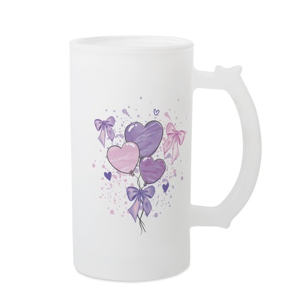 Elanze Designs Cute Freezable Beer Stein Mug With Thumb Grip