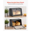 VEVOR Bread Box for Kitchen Counter, Large Capacity Bamboo Bread