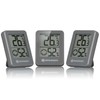 Bresser Temeo Thermometer Hygrometer, Hygro Indicator Set of 3 for