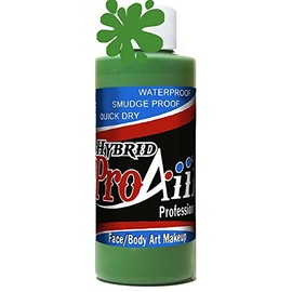 ProAiir Face and Body Painting Makeup - 4oz (120ml) Olive Green