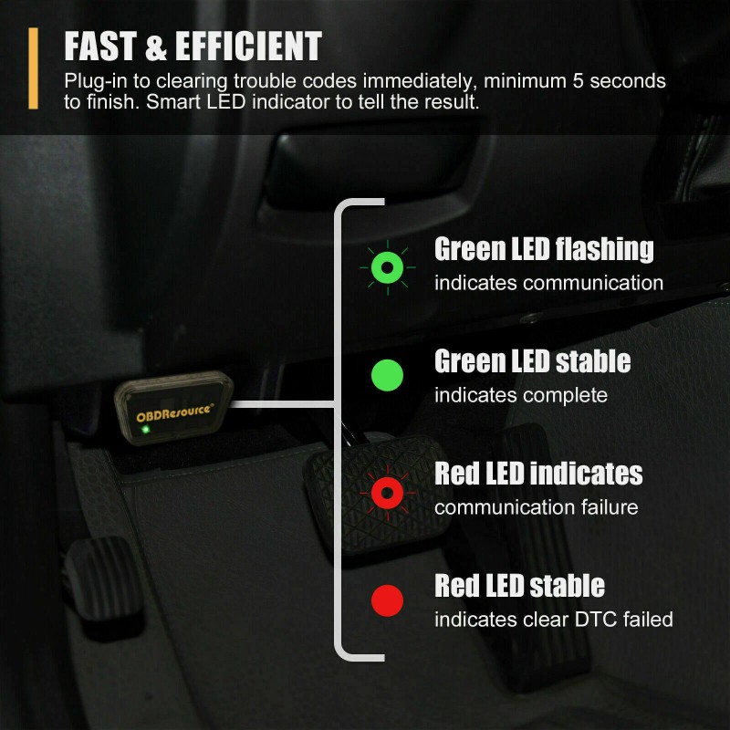 OBDResource Auto Car Code Clearer Turn-Off Check Engine Light Erase