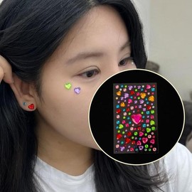 Jpar 페이스 큐빅 스티커 하트 Jpar Face Cubic Sticker Heart