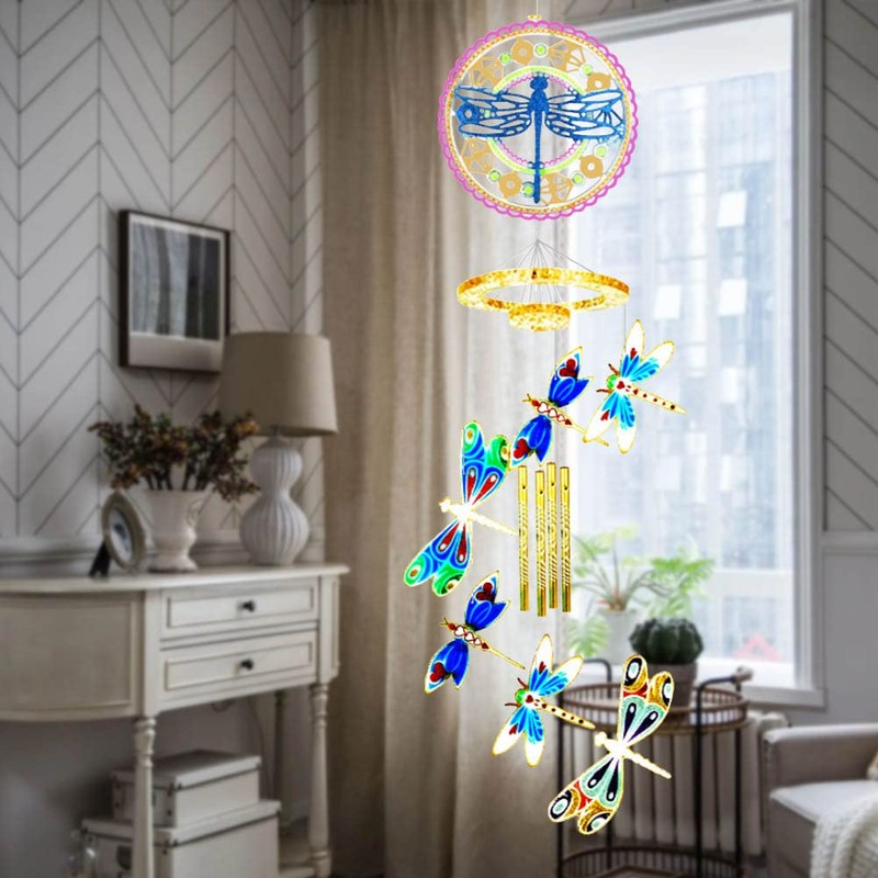 Wind Chimes Resin Molds Silicone Kit Bundle, Dragonfly Epoxy Mold
