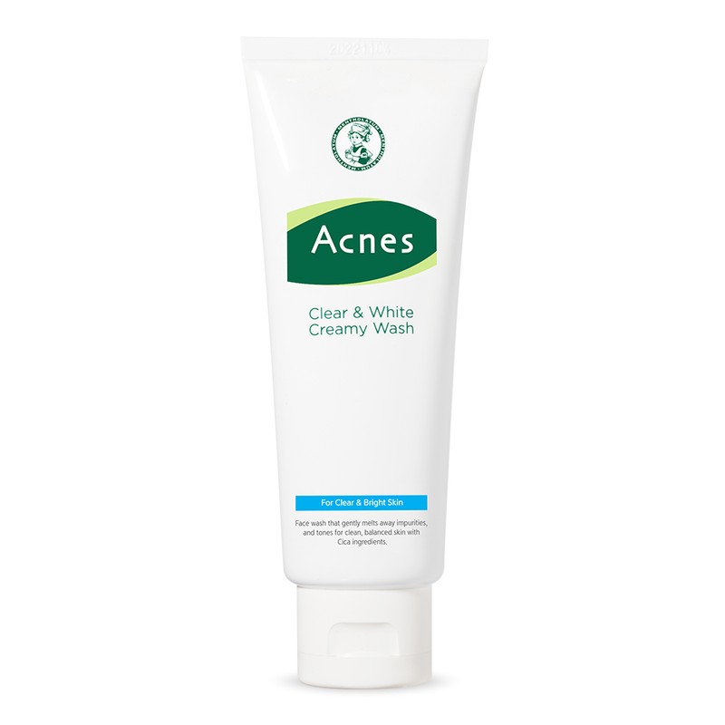 Acnes Clear & White Creamy Wash Cleansing Foam 100g, 2