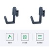 MeiyiZheng 10 Pcs Pegboard Hook J Shape Locking Peg Board