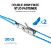 8PCS Retractable Lanyard Set with Storage Case, Anti Loss Coiled