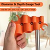 1/4 Inch to 1 Depth Gauge and Pipe Deburring Tool