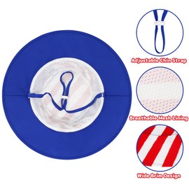 Infant Sun Hat for Baby Sun Hats 0-6 Months America Newborn Sun Hat Flag Baby Bucket Hats 0-6 Months Infant Sunhat USA