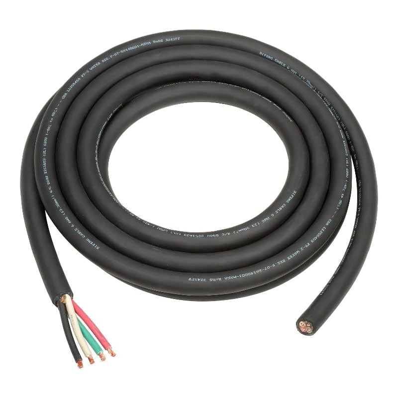 SOOW Multi-Conductor Wire 6/4 Portable Power Cable - 600V, 50A,