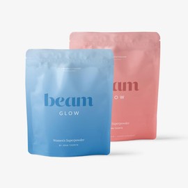 Beam Glow, Women's Daily Superpowder for Hormone-Bance Support - Vegan, Caffein Free -  Trio/ Duo Flavour Pack (30 or 45 Servings) - Choose Your Pack:_Duo Pack (Blue Raspberry + Strawberry Kiwi)