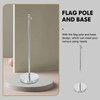 Cabilock Wear-resistant Telescopic Flag Pole with Flag Base Household Flag