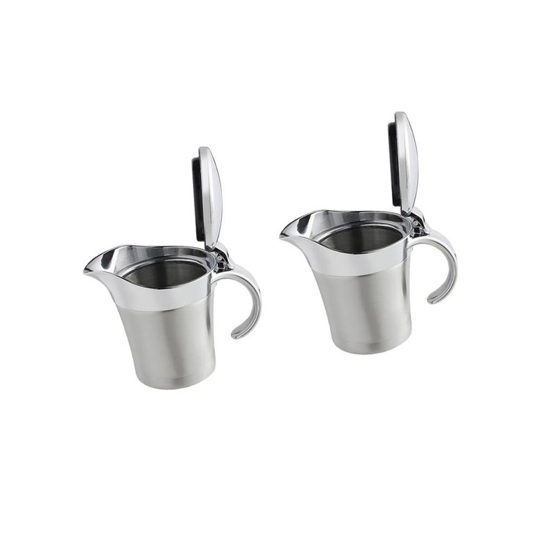 2 Piece Thermal Insulated Gravy Sauce Boat Pot Serving Jug