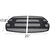 Votenli C764F(2-Pack) 25 x 17.8 inches Cast Iron Cooking Grid