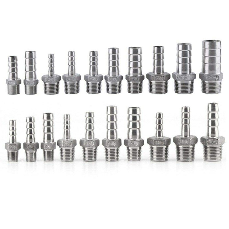 Hose Barb Hose Barb Stainless Steel SS304 Male Thread Coupling