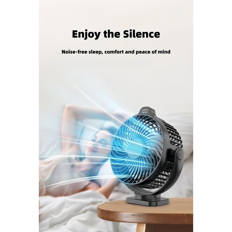 [Upgraded 2X Magnet] 2-Pack Magnetic Cruise Approved Fan with LED