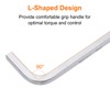 HARFINGTON 4pcs L-Shaped Square Head Wrench 3mm 4mm 5mm 6mm