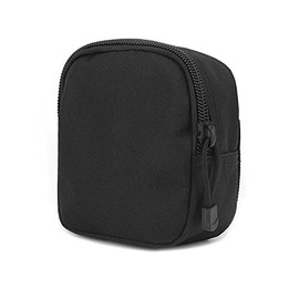 DBTAC Tactical Molle Car Seat Organizer | Vehicle Back Panel with 5x Detachable Pouches, US Flag & Writable Reflective Patch for Cars, Trucks, Ford, Jeep, BLACK Updated