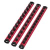 WORKPRO Magnetic Socket Organizer Set, 3-Piece Aluminum Alloy Socket Rail,