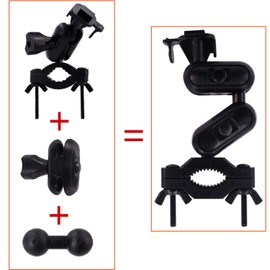 iSaddle Dash Cam Mirror Mount Holder - Professional Rearview Mirror Dash Cam Mount Holder with Various Joints fits 99% On-Dash Mounted Cameras