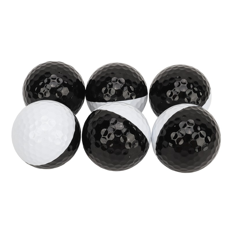 6PCS Golf Balls Synthetic Rubber Resin Putting Practice Ball for