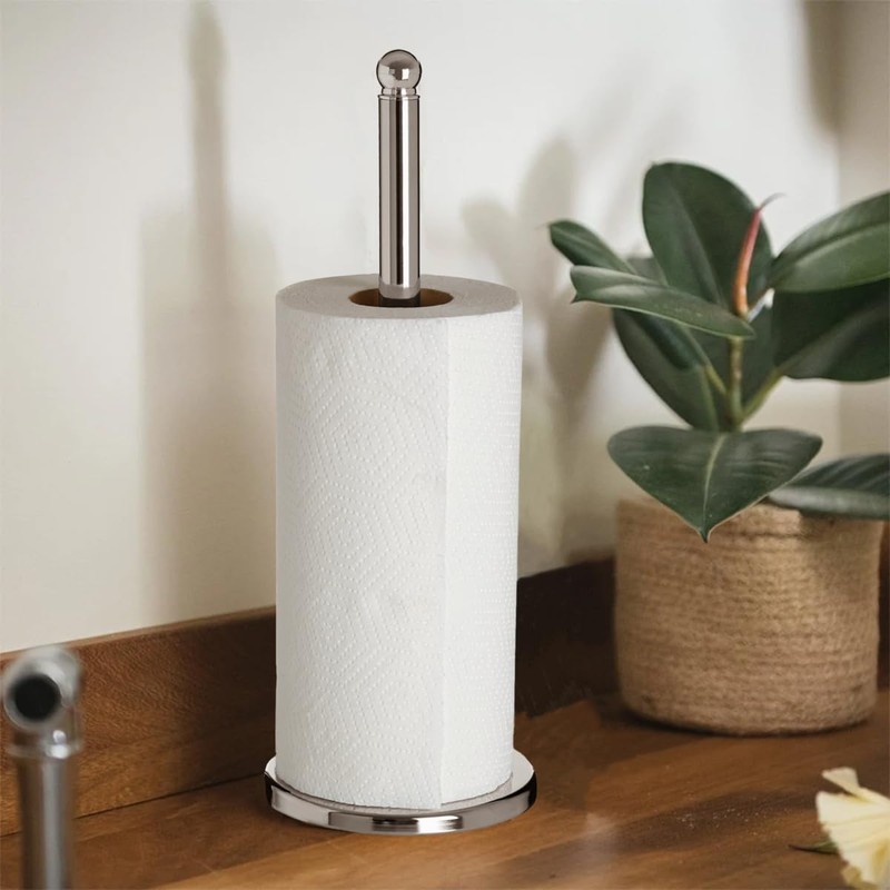 Premier Housewares Kitchen Roll Holder - Chrome
