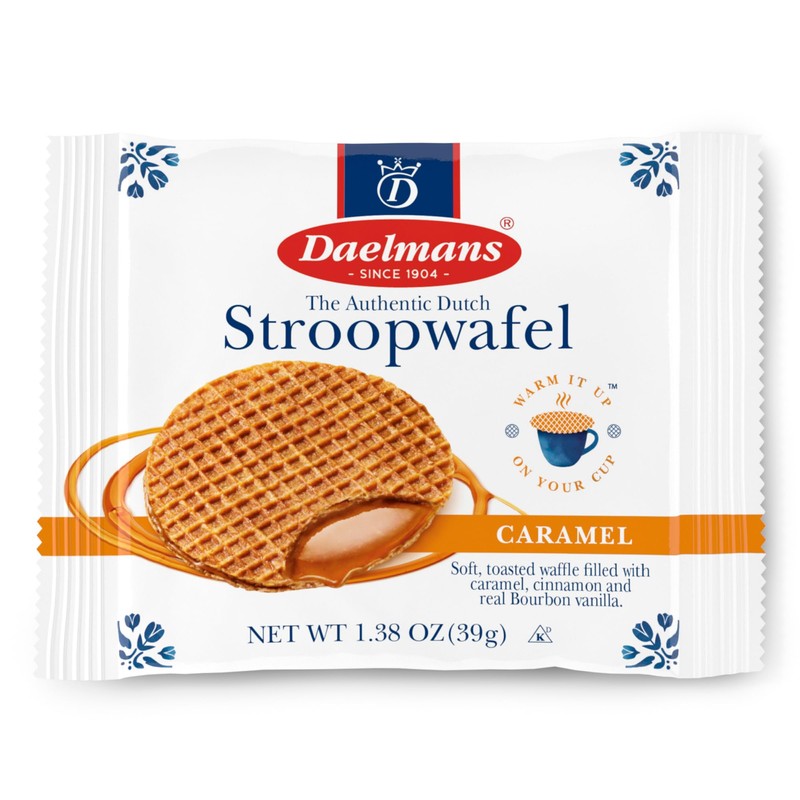 Daelmans Stroopwafel Caramel - The Original Stroopwafels, Toasted Dutch Waffle