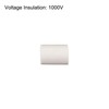 sourcing map 50pcs 4mm DMR Ceramic Tube Insulated Insulated Electronic