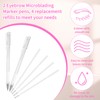 TIESOME Eyebrow Microblading Marker Pens, 2pcs Skin Marker Pen Eyebrow
