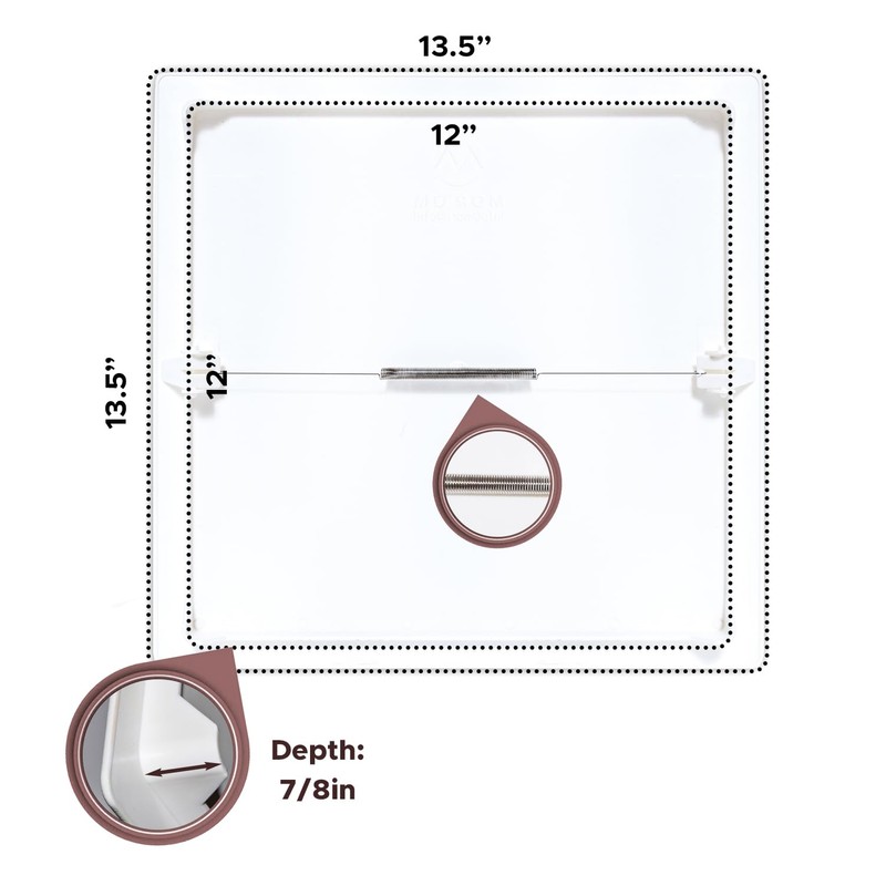 Morvat Spring Access Panel 12x12 Inch for Ceiling & Drywall,