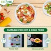ECONX 50Pcs Biodegradable Bagasse Bowls 6oz White Sugarcane Disposable Bowl
