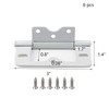 Wealrit 6 pcs White Non-Mortise Hinges Door Hinges 3 Inch