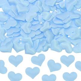 ONLYKXY 200Pcs Sponge Confetti Decor Flower Confetti Heart Shape Petals Confetti Table Wedding Decoration Glitter Confetti for Wedding Party Valentine's Day Scatter Ponge Petal Confetti (Blue)