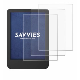 Savvies 6 Pack Screen Protector compatible with Tolino Shine 5 Color 2024 Protection Film Clear