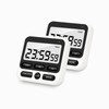 2 Pack Digital Kitchen Timer 24 Hour Clock and Alarm