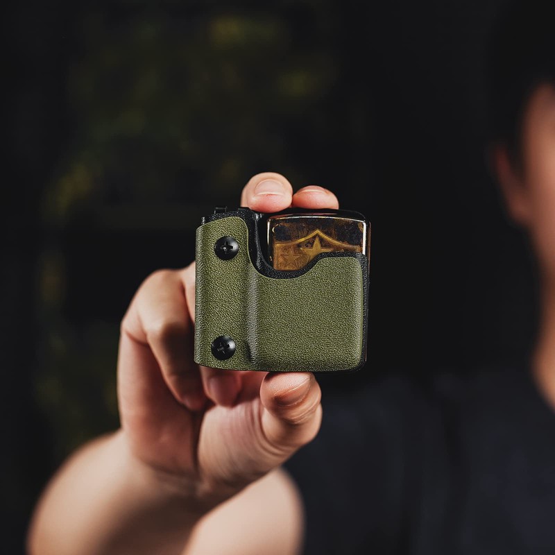 TACTICAL GEEK TX2 Lighter Pouch, Portable Lighter Holder with Pocket