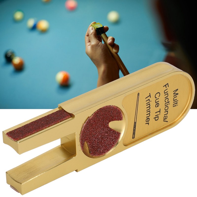 Aluminium Alloy Multifunction Gold U shape Billiards Pool Cue Tip