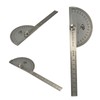 Detachable Rotary Protractor,0-180 Degree Stainless Steel Protractor Machinist Tool 10cm