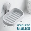 TAILI Soap Holder Soap Dish for Shower, Suction Cup Soap