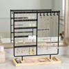 Vellure Jewelry Organizer Drawer – Wooden Base with Metal T-Bars,