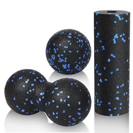 Foam Fascia Roller Set,3 Pcs Massage Equipment Set,Fascia Training,Muscle Relaxation Gear,Motion Rollers,Mini Fascial Axis,Muscle Massager Kit,for Spine,Neck