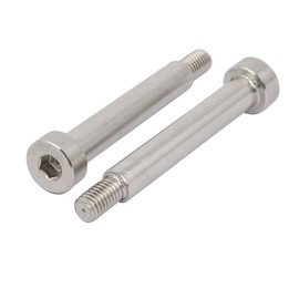 sourcing map 304 Stainless Steel Hexagonal Shoulder Bolts 10 mm Shoulder Diameter 60 mm Length M8 de Pack of 2