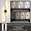 Amansour No Hardwire Battery Operated Wall Sconces Set of Two,