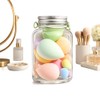 Set de 10 Esponjas de Maquillaje en Frasco Reutilizable –