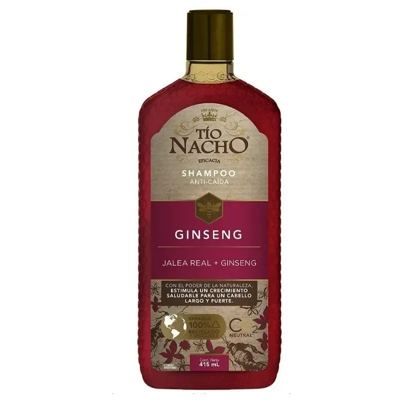 Shampoo Tío Nacho Ginseng Estimula Crecimiento Anti Caída