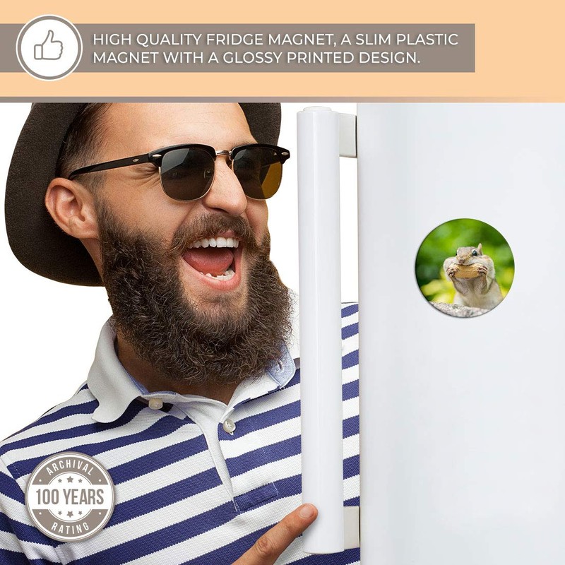 Destination Vinyl ltd Magnet for Refrigerator, Fridge - Cute Cheeky