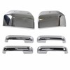 AUCERAMIC Chrome Full Mirror Covers + Door Handle Covers Fit