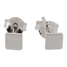 Touch Jewellery 925 Sterling Silver Small Square Stud Earrings